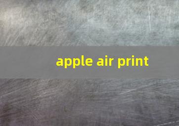 apple air print